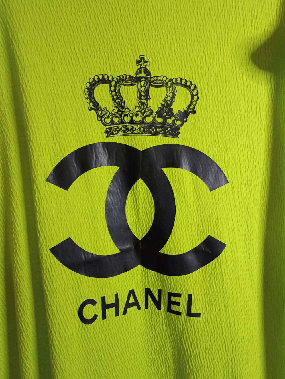 Lime Green Cold Shoulder Dress Or Cover Up - Picture 3 of 4